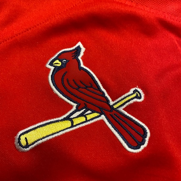 Authentic Boys Red St. Louis Cardinals Pujols Button-Up Jersey - Picture 3 of 6